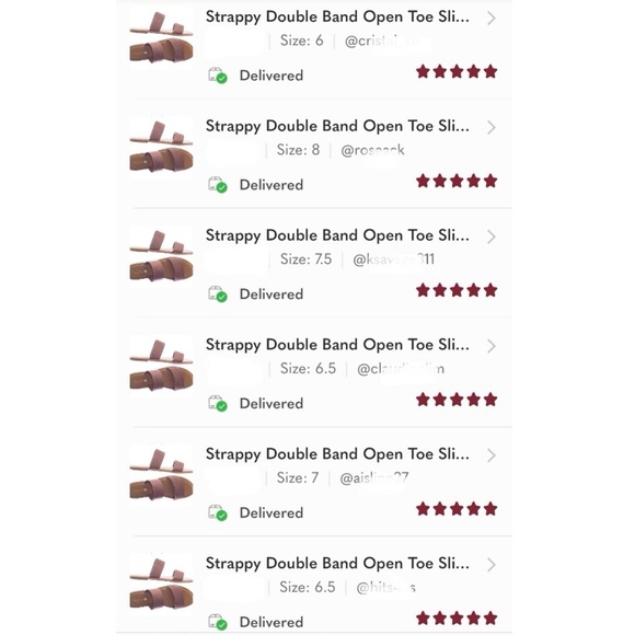 Strappy Double Band Open Toe Slide Sandals - Picture 8 of 9